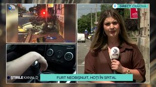 VIDEO Furt neobișnuit, hoți în spital! Câți ani au făptașii?