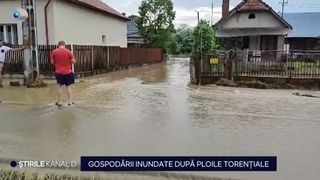 VIDEO Ploile torențiale au adus haos în nordul țării. Apa a intrat în curțile oamenilor