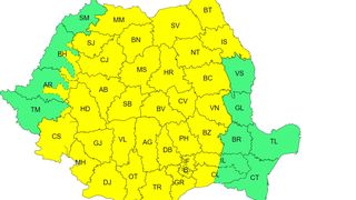 cod galben, meteorologi, atentionare ploi, vijelii, canicula 