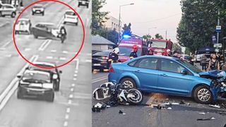 politist lovit, accident teleorman, motocicleta 