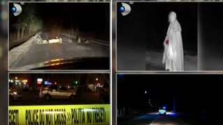 VIDEO Distracție bizară la Galați: O fantomă a blocat drumul și speria șoferii