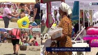 VIDEO Protecția consumatorului, pe urma negustorilor de pe plajă! "A fost și Poliția Locală acum câteva minute, dar ce să le facă?"