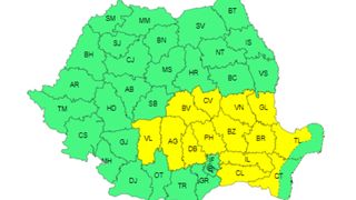 VIDEO Meteorologii ANM au emis un cod galben de ploi și vijelii. Care sunt zonele vizate