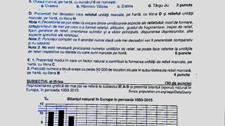 Subiecte Geografic BAC 2024