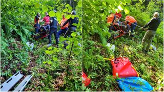 Au căzut &icirc;n gol &icirc;n timp ce munceau la telescaunul Par&acirc;ng! Doi bărbați sunt &icirc;n stare gravă