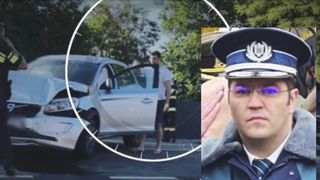 VIDEO Șeful Poliției Brăila, prins beat la volan! A fost implicat într-un accident rutier