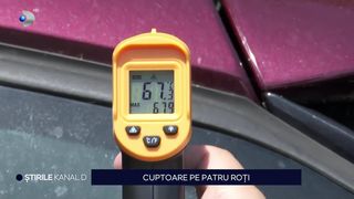 VIDEO Cuptoare pe patru roți! Temperaturile &icirc;nregistrate pe caroserie depășesc cu mult pragul de 60 de grade