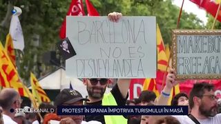 VIDEO Protest &icirc;n Spania &icirc;mpotriva turismului &icirc;n masă! Mii de oameni au luat cu asalt străzile din Barcelona