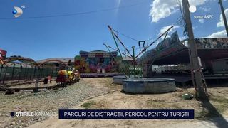 VIDEO Parcuri de distracție, pericol pentru turiști! Inspectorii de la Protecția Consumatorului au închis două astfel de locuri