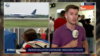 VIDEO Zboruri anulate în continuare, negocieri cu piloții. Situație îngrijorătoare în aeroport, la ghișeele TAROM