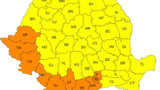 ANM Cod galben și portocaliu de caniculă, miercuri, 10 iulie