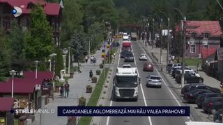 VIDEO Liber la circulație pe DN1, pentru tiruri. Soluția pare să aglomereze mai rău Valea Prahovei