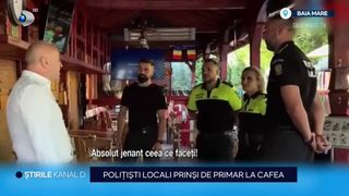 VIDEO Caz ireal la Baia Mare. Mai mulți polițiști locali au fost prinși de primar la cafea, &icirc;n timpul programului