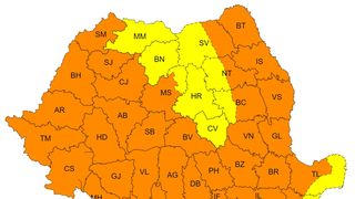 Codul portocaliu se extinde vineri, 12 iulie