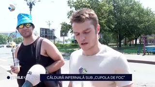 VIDEO Căldură infernală sub &bdquo;cupola de foc&rdquo;. Temperaturile cresc de la o zi la alta, iar canicula devine din ce &icirc;n ce mai greu de suportat