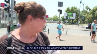 VIDEO Blocurile și asfalturile aduc temperaturi extreme. Oamenii &icirc;ndură cu greu canicula "Ca-ntr-o junglă de beton suntem"