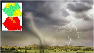 VIDEO Vin furtunile. Alertă meteo de fenomene meteo extreme în jumătate din țară - HARTA