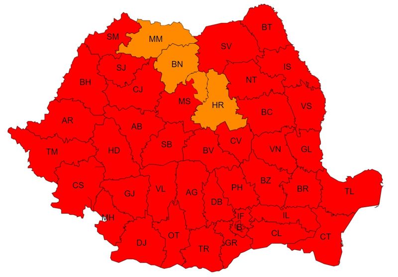 Cod roșu de caniculă