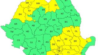 Cod galben de vijelii &icirc;n 20 de județe și Capitală