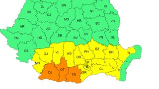 furtuni, canicula, cod portocaliu, cod galben 