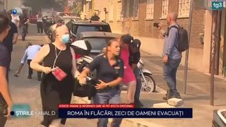 VIDEO Imaginile dezastrului care a distrus citadela. Roma, cuprinsă de flăcări