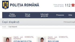 fete disparute, cautari politie, 112 