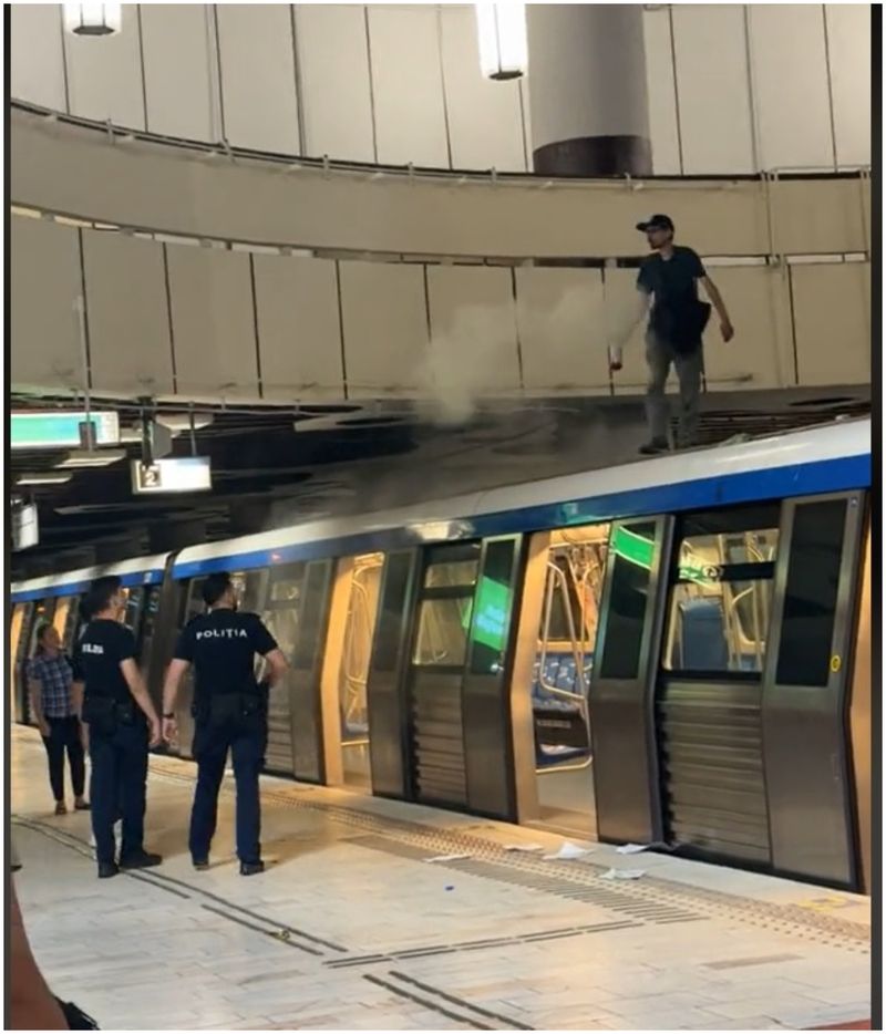 Incidente șocante la metroul din Capitală.