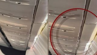 VIDEO Un nou incident cu un avion Tarom! Curgeau picuri de apă din plafonul aeronavei