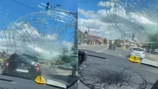 VIDEO A spart cu pumnul parbrizul mașinii! Cum s-a ajuns la acest incident?