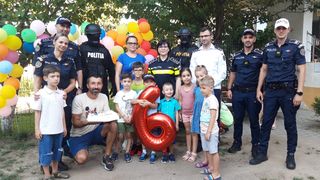 Surpriza uriașă de care a avut parte Mădălin, un puști de 6 ani din Otopeni care visează să devină polițist: "Misiune &icirc;ndeplinită"