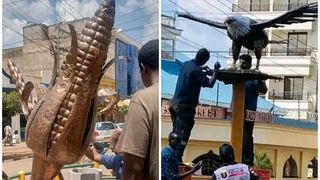 Statui ridicole dezvelite cu fast &icirc;n Kenya