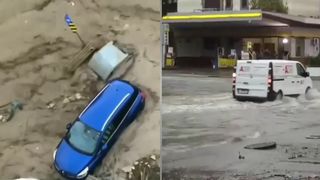 VIDEO Inundații și vijelii în vestul Europei! Furtuna face ravagii în Elveția și Spania