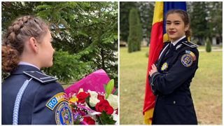 Roberta studia la Scoala de Agenți de Poliție “Vasile Lascăr” Câmpina 