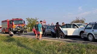 accident DN1, bebelus ranit, spital 