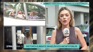 VIDEO Doctorița eliberată, din nou în fața anchetatorilor, pentru o percheziție informatică. Maria Miron este acuzată de omor calificat