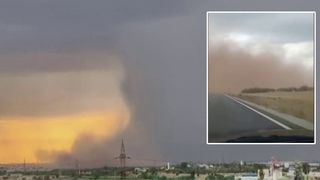 VIDEO Fenomen bizar &icirc;n județul Bihor: Un nor de praf roșiatic a acoperit comuna