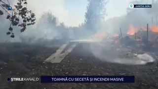 VIDEO Toamnă cu secetă și incendii masive. În România sunt și în septembrie temperaturi record