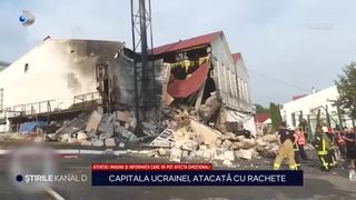 VIDEO Capitala Ucrainei, atacată cu rachete. Pagubele sunt uriașe, peste 40 de persoane rănite