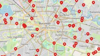 Harta ambroziei din București