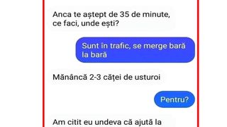 BANC: "Sunt &icirc;n trafic, se merge bară la bară"/ "Măn&acirc;ncă 2-3 căței de usturoi, ajută la..."