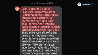 VIDEO „M-am speriat! N-am dormit o oră!”. Mesaje RO-ALERT în premieră de la începutul razboiului