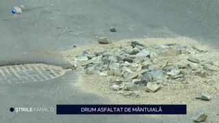 VIDEO Drum asfaltat de mântuială