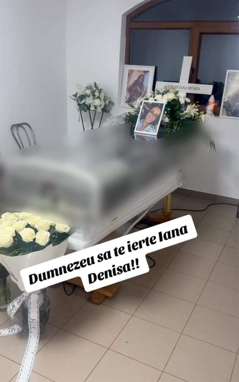 Sicriul cu Denisa, depus la o capelă din județul Timișoara