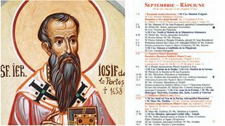 Ce sărbătoare este în Calendarul ortodox pe 15 septembrie 2024?