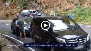 VIDEO A &icirc;njurat pădurarii care nu l-au lăsat să-și facă selfie cu ursul