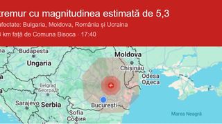 Cutremur &icirc;n Rom&acirc;nia, luni la ora 17,40
