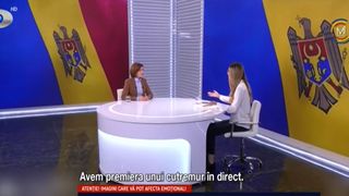 VIDEO Cutremur puternic după potopul de ape. Maia Sandu, surprinsă într-o emisiune TV