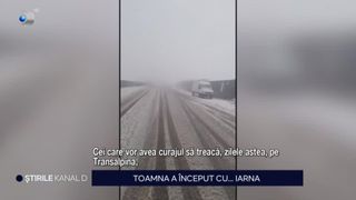 VIDEO Toamna a &icirc;nceput cu... iarna