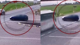 VIDEO Mamă și doi copii, accident înfiorător! Mașina condusă de femeie a intrat într-un autocar