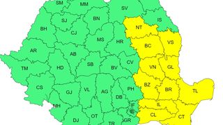 cod galben ploi, vant puternic, atentionare meteo 